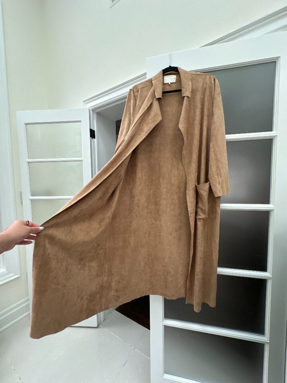 Women's Oak + Fort Suede-like Cardigan/Jacket